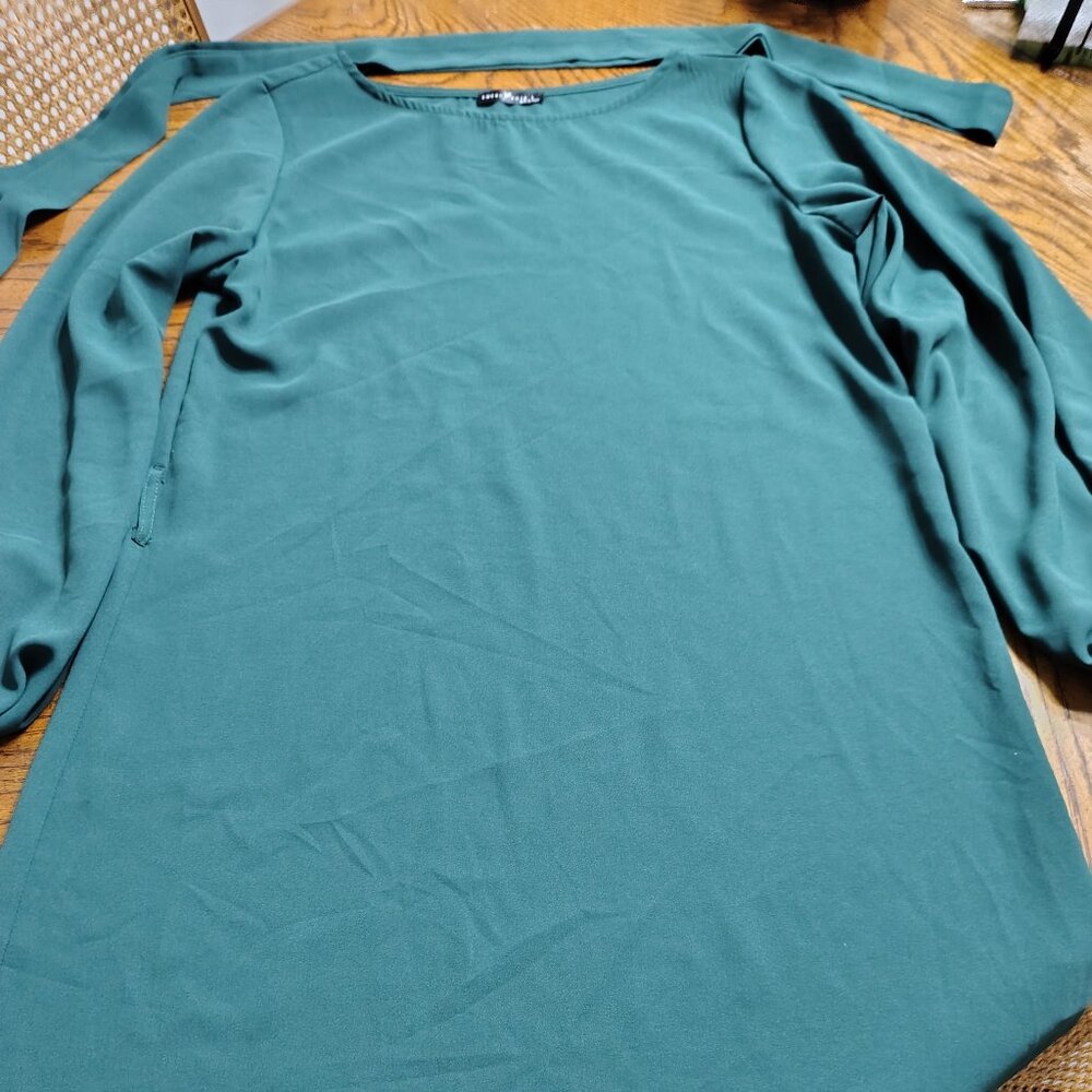 Long Sleeve Dress with Fabric Belt